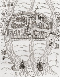 Cork, County Cork, Irland i 1633, fra 