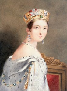 Kroningsportræt af Dronning Victoria af English School