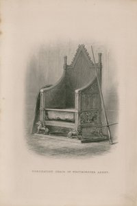 Kroningsstol i Westminster Abbey af English School
