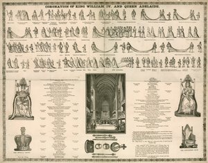 Kroning af kong William IV og dronning Adelaide af English School
