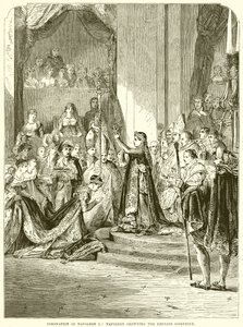Kroning af Napoleon I: Napoleon kroner kejserinde Josephine af English School