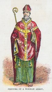Kostume af en normannisk abbed af English School