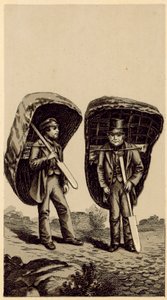 Wales kostumer: laksefiskere (litho) af English School