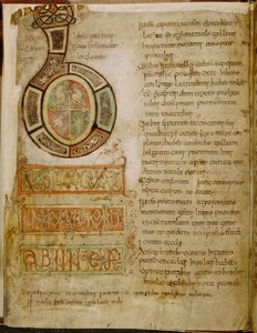 Bomuld Tiberius C. II, f.5v Initial 