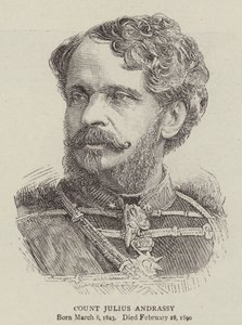 Grev Julius Andrassy (gravering) af English School