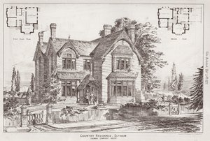 Country Residence, Eltham (gravering) af English School