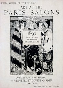 Titelblatt für Art at the Paris Salons, Sondernummer des The Studio Magazins, 1897 von English School