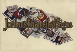 Titelblatt von Jordans Emaille-Schildern von English School