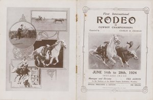 Cover af programmet for den første internationale Rodeo af English School