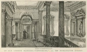 Cowfields, 30 Old Burlington Street: Galleri til stuegulvet af English School