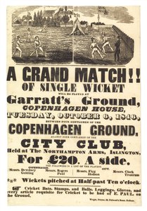 Cricketkamp, 6. oktober 1846 af English School