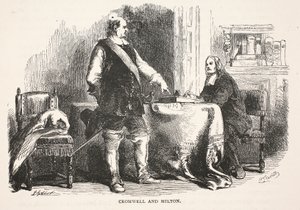 Cromwell og Milton af English School
