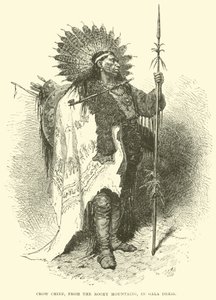 Crow Chief, fra Rocky Mountains, i gallakjole af English School