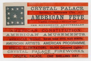 Crystal Palace, amerikansk fest, 17. september 1887 af English School