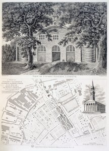 Cupers Gardens, Lambeth, graviert von Bartholemew Howlett, 1746
