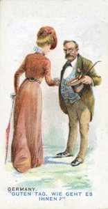 Sædvanlig hilsen i Tyskland, 1907 af English School