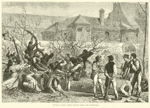 At fælde træer rundt om Paris til brænde, oktober 1870 af English School