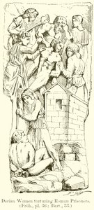 Daciske kvinder, der torturerer romerske fanger af English School
