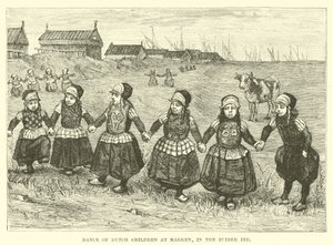Hollandske børns dans på Marken, i Zuider Zee af English School