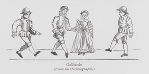 Dans: Galliarde (litho) af English School