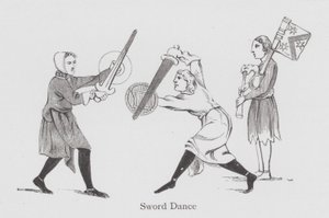 Dans: Sword Dance (litho) af English School