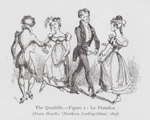 Dans: Quadrille, figur 1, Le Pantalon (litho) af English School
