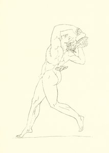 Dansende mandsfigur af English School