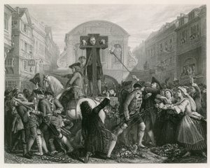 Daniel Defoe i søjlen af English School