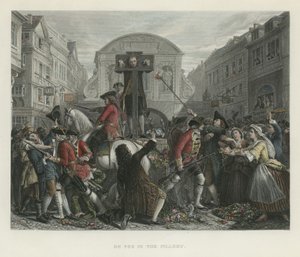 Daniel Defoe i søjlen af English School