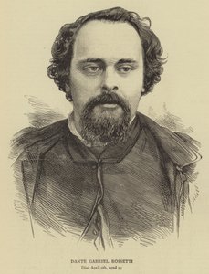 Dante Gabriel Rossetti (kobberstik) af English School