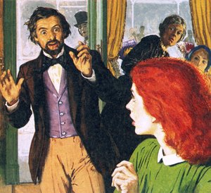 Dante Gabriel Rossetti og hans perfekte model, Elizabeth Siddal af English School