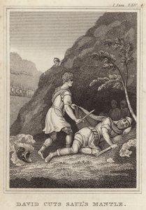 David skærer Sauls Mantle af English School