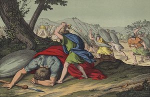 David dræber Goliat af English School