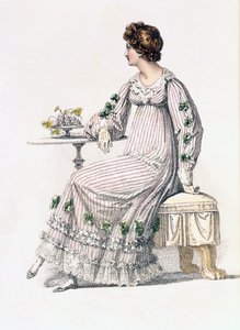 Dagskjole, modetallerken fra Ackermanns Repository of Arts af English School