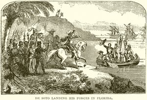 De Soto landet seine Truppen in Florida