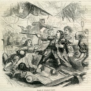 Admiral Carters død, 1692 af English School