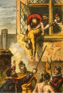 Admiral de Colignys død af English School