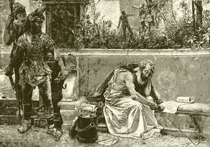 Archimedes død af English School