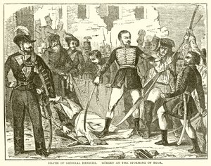 General Henschis død. Gorgey ved Stormningen af Buda af English School