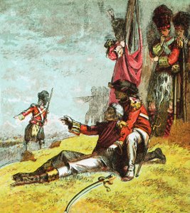 General Wolfes død af English School