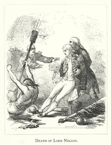 Lord Nelsons død (gravering) af English School