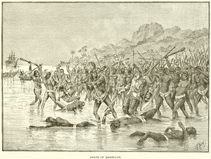 Magellans død af English School