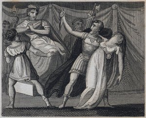 Virginias død, Rom, 449 f.Kr. (gravering) af English School
