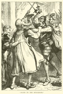 "Død over huguenotterne" af English School
