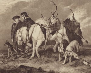 Hjortejagt (chromolitho) af English School