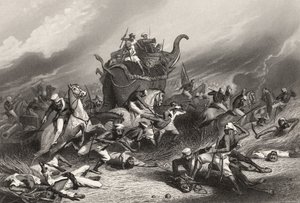 Peishwas-hærens nederlag før Jhansi af general Rose den 1. april 1858, fra 