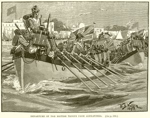 De britiske troppers afgang fra Alexandria af English School