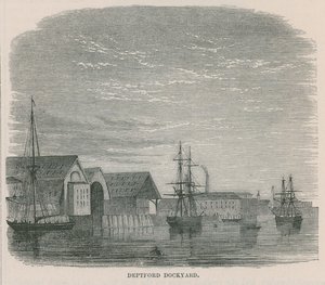 Deptford Dockyard af English School