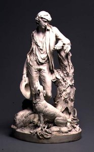 Derby hyrde, ca.1795 (biscuitporcelæn)
