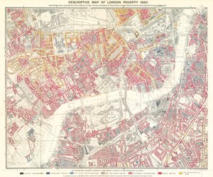 Beskrivende kort over Londons fattigdom, 1889